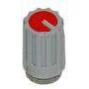 Ручка P4T09/16G1R2 пл.серая/крас